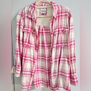 American Eagle. Pink Flannel.